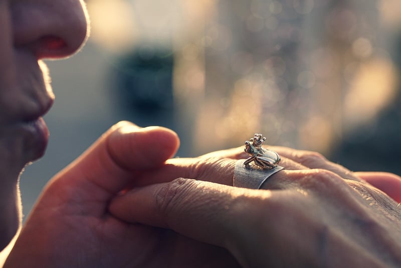 Whimsical and Playful Wedding Photo